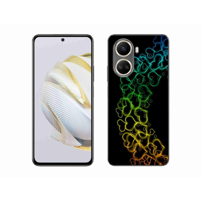 Gelový kryt mmCase na mobil Huawei Nova 10 SE - barevná srdíčka