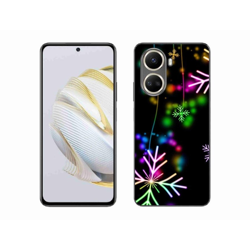 Gelový kryt mmCase na mobil Huawei Nova 10 SE - barevné vločky