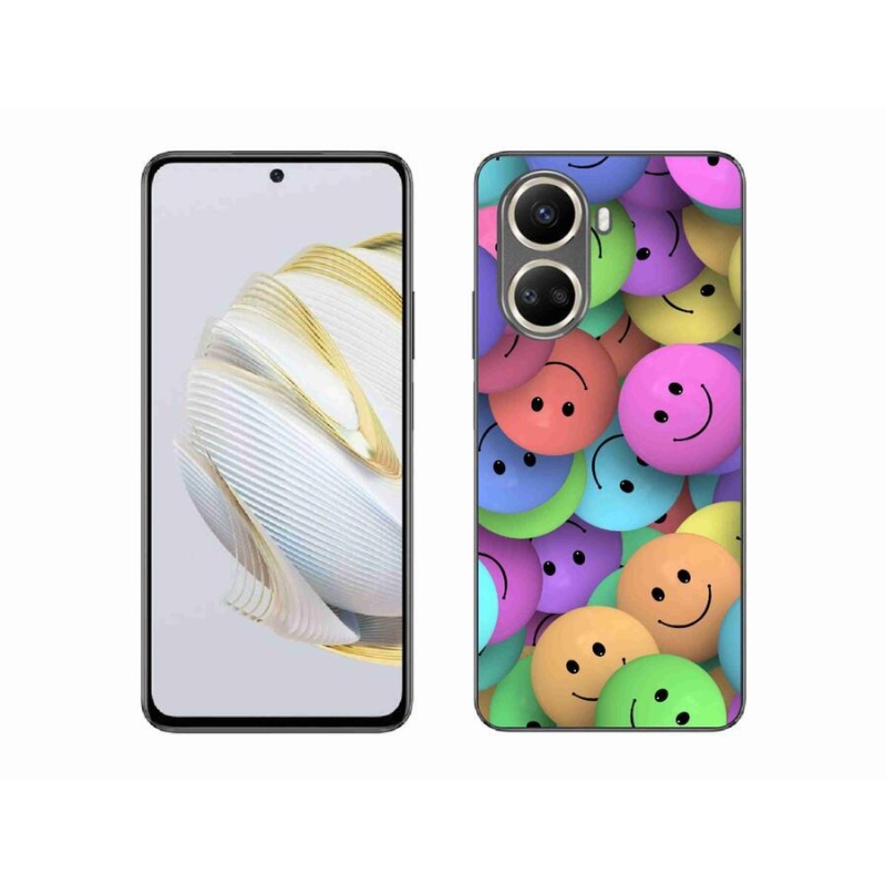 Gelový kryt mmCase na mobil Huawei Nova 10 SE - barevní smajlíci