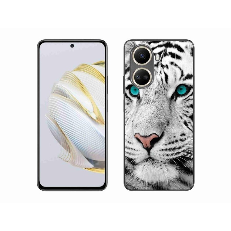 Gelový kryt mmCase na mobil Huawei Nova 10 SE - bílý tygr