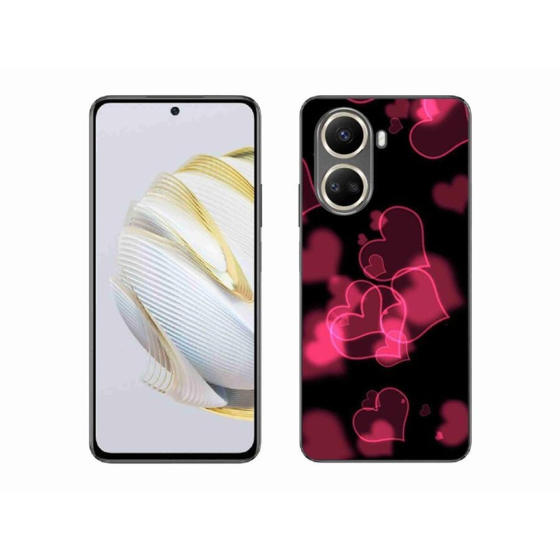 Gelový kryt mmCase na mobil Huawei Nova 10 SE - červená srdíčka