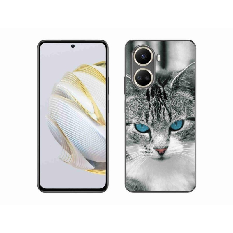 Gelový kryt mmCase na mobil Huawei Nova 10 SE - kočičí pohled 1