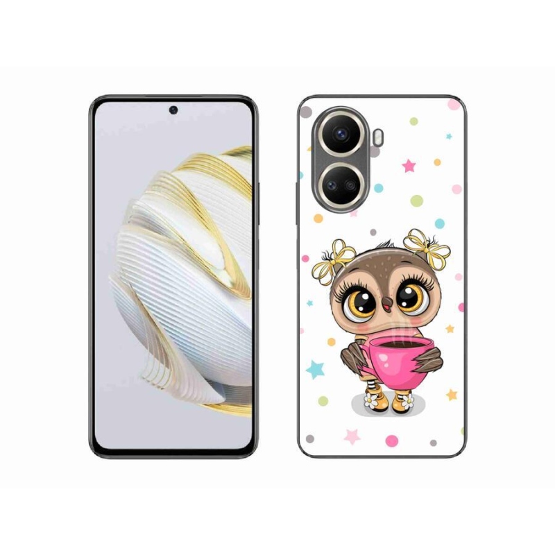Gelový kryt mmCase na mobil Huawei Nova 10 SE - kreslená sovička