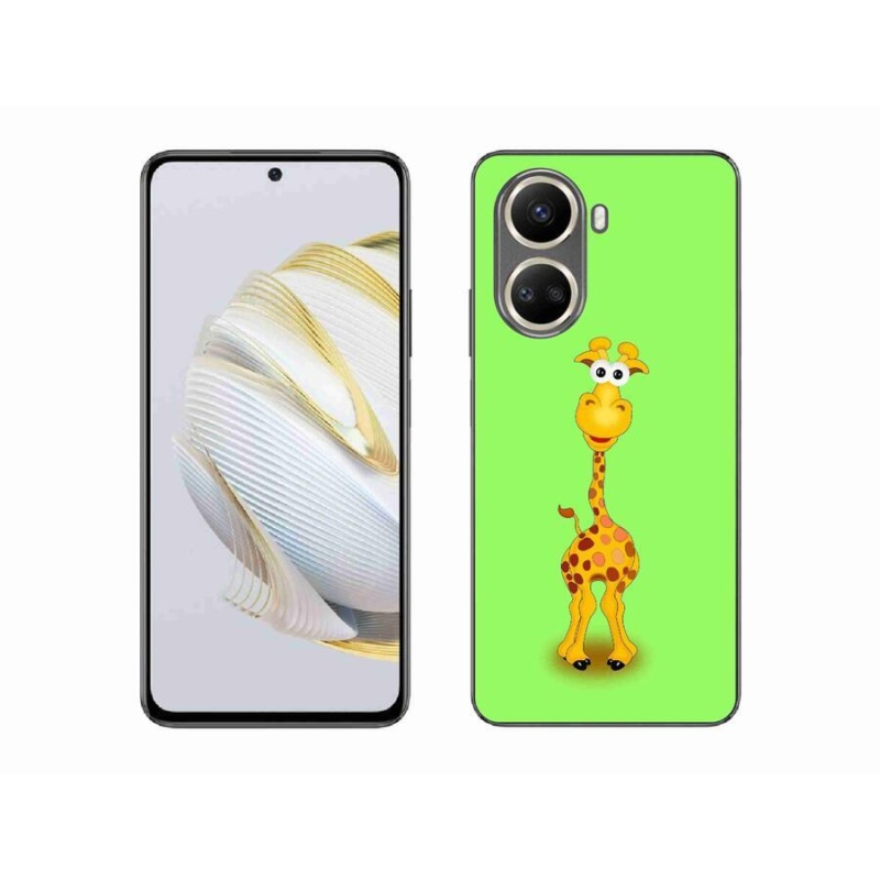 Gelový kryt mmCase na mobil Huawei Nova 10 SE - kreslená žirafa