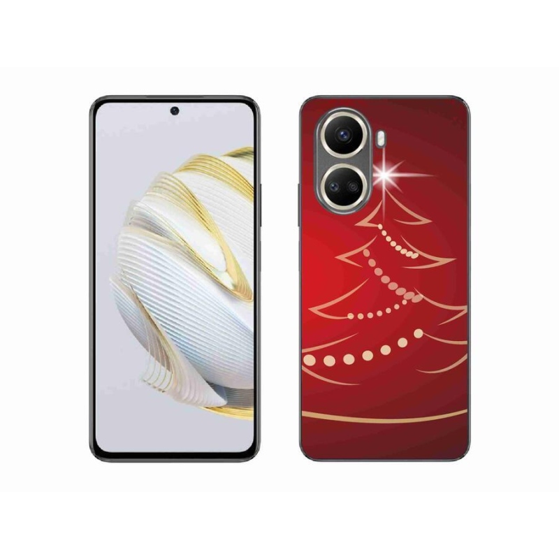 Gelový kryt mmCase na mobil Huawei Nova 10 SE - kreslený vánoční stromek