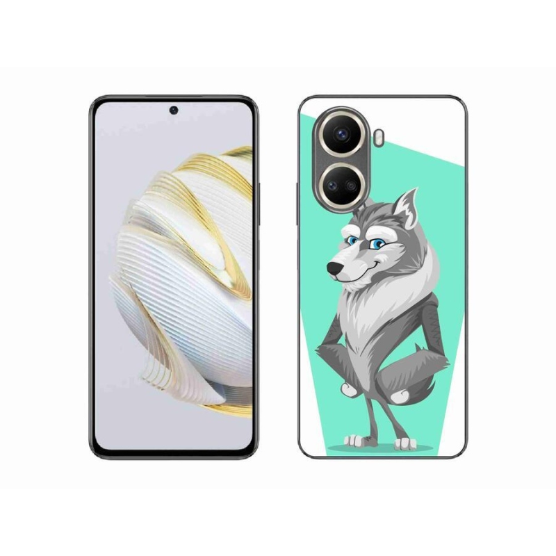 Gelový kryt mmCase na mobil Huawei Nova 10 SE - kreslený vlk