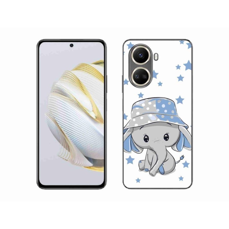 Gelový kryt mmCase na mobil Huawei Nova 10 SE - modrý slon