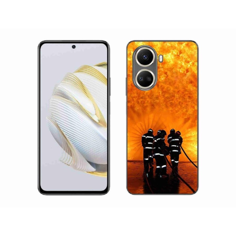 Gelový kryt mmCase na mobil Huawei Nova 10 SE - požár