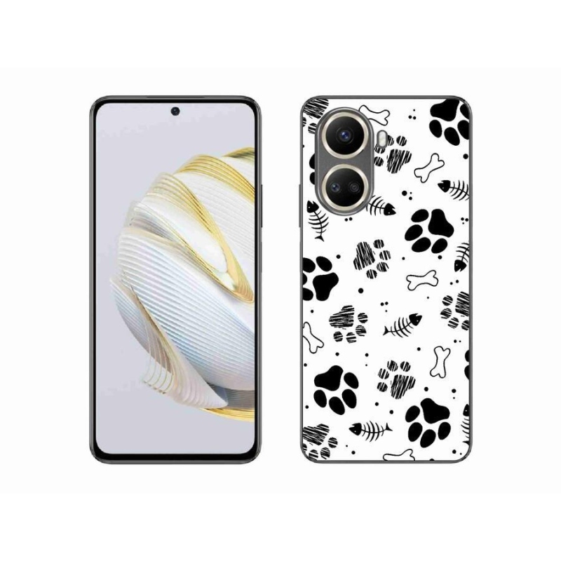 Gelový kryt mmCase na mobil Huawei Nova 10 SE - psí tlapky 1
