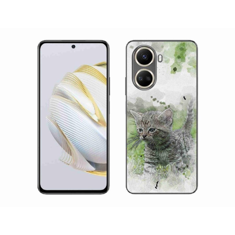 Gelový kryt mmCase na mobil Huawei Nova 10 SE - roztomilé kotě 1