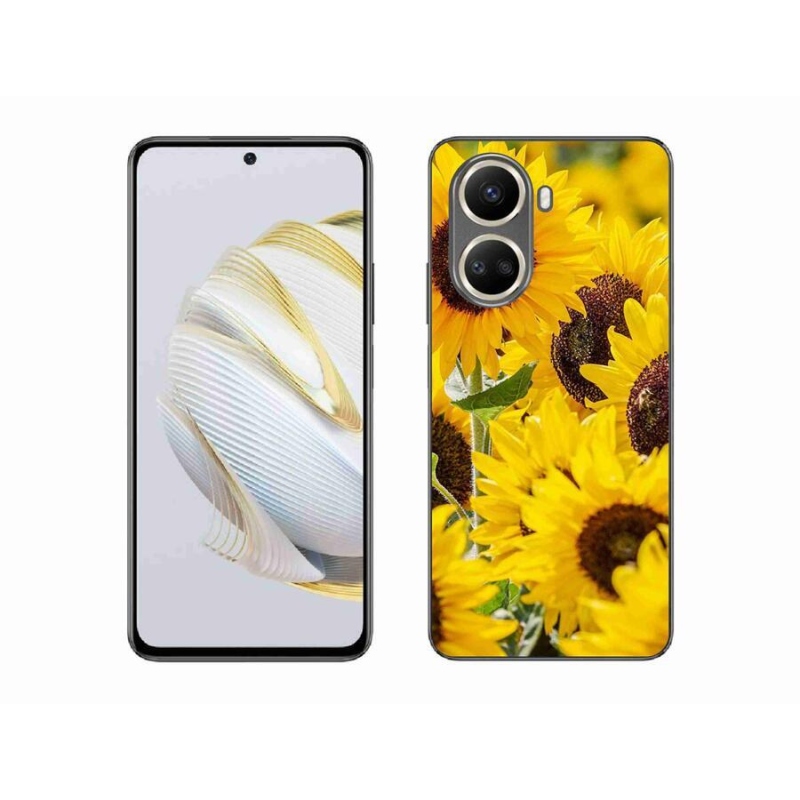 Gelový kryt mmCase na mobil Huawei Nova 10 SE - slunečnice