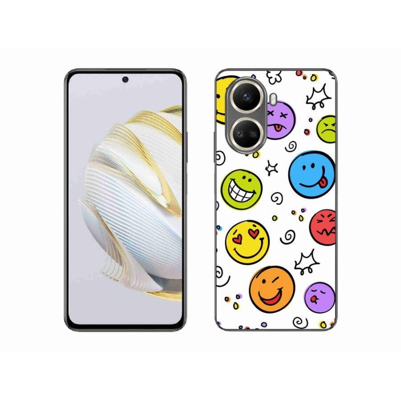 Gelový kryt mmCase na mobil Huawei Nova 10 SE - smajlíci