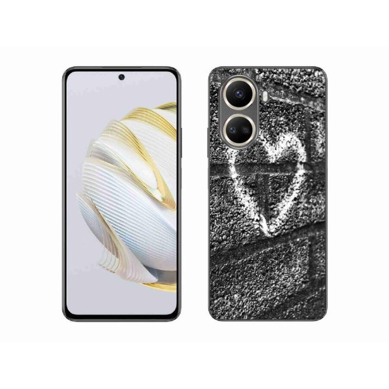 Gelový kryt mmCase na mobil Huawei Nova 10 SE - srdce na zdi