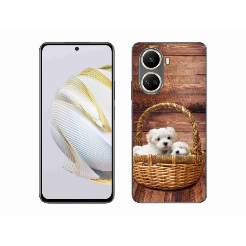 Gelový kryt mmCase na mobil Huawei Nova 10 SE - štěňátka