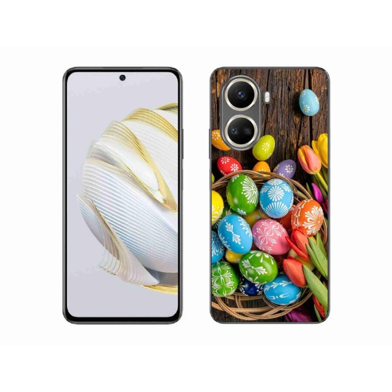 Gelový kryt mmCase na mobil Huawei Nova 10 SE - velikonoční vajíčka