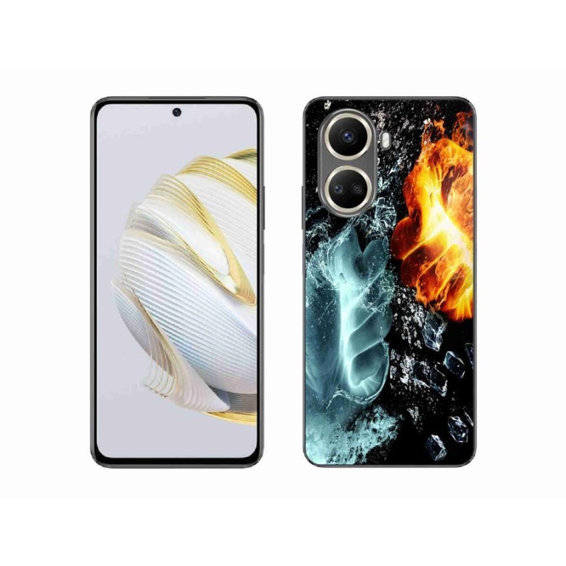 Gelový kryt mmCase na mobil Huawei Nova 10 SE - voda a oheň