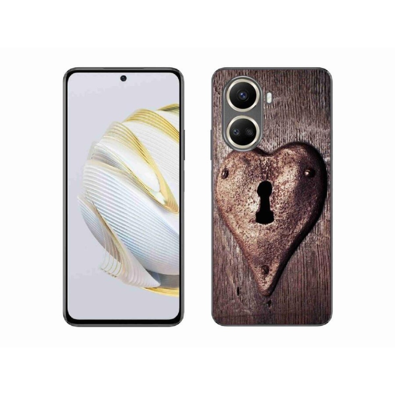 Gelový kryt mmCase na mobil Huawei Nova 10 SE - zámek ve tvaru srdce