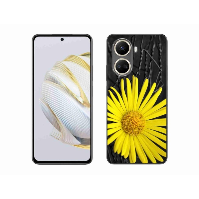 Gelový kryt mmCase na mobil Huawei Nova 10 SE - žlutá květina