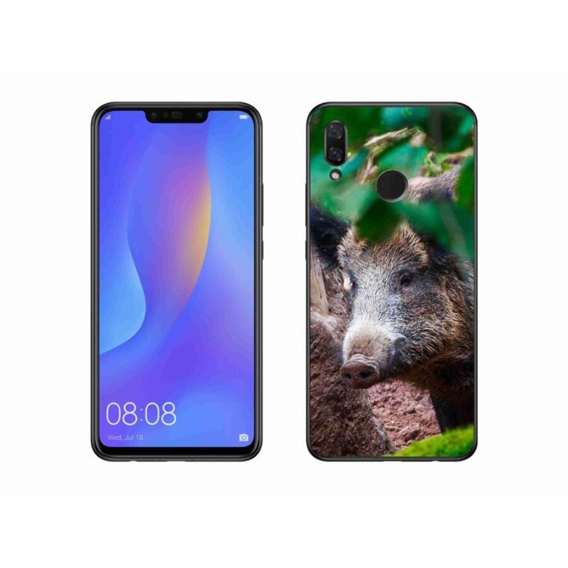 Gelový kryt mmCase na mobil Huawei Nova 3 - divoké prase