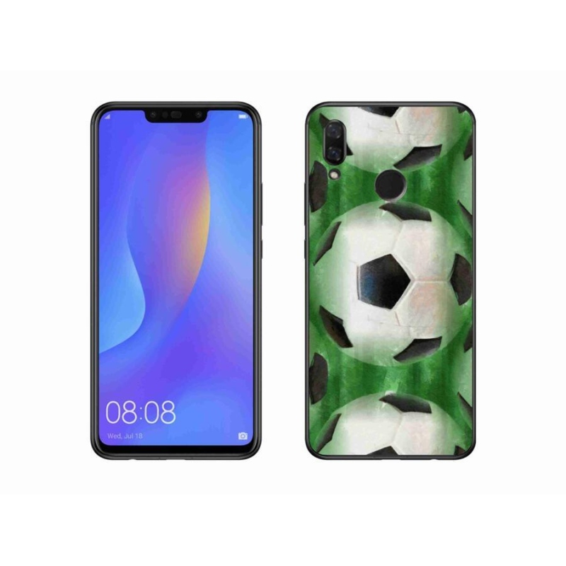 Gelový kryt mmCase na mobil Huawei Nova 3 - fotbalový míč
