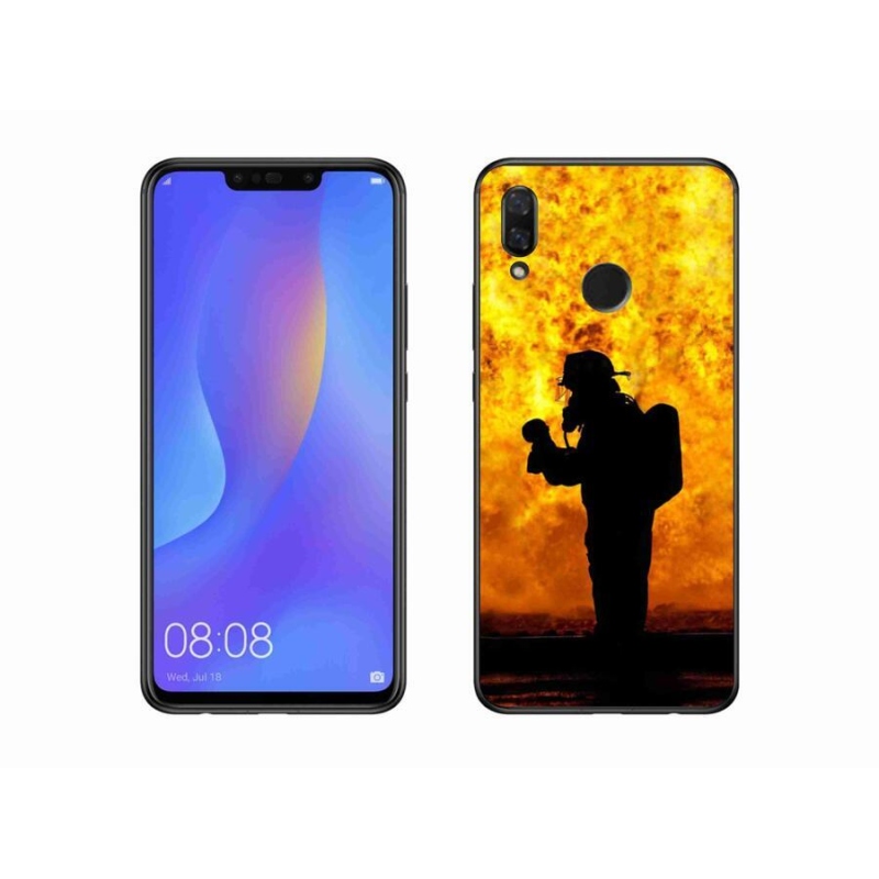 Gelový kryt mmCase na mobil Huawei Nova 3 - hasič