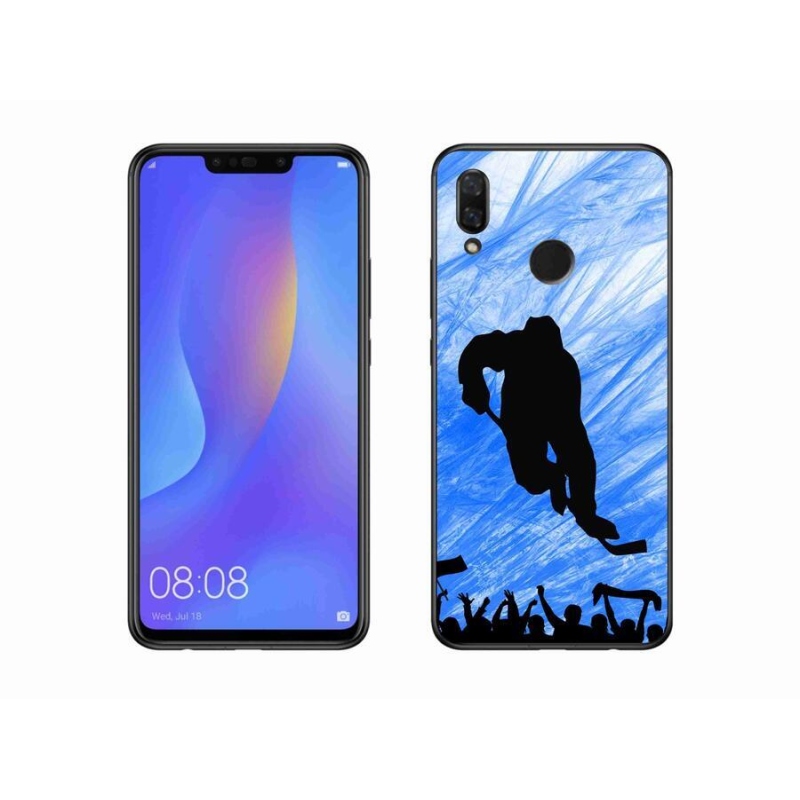 Gelový kryt mmCase na mobil Huawei Nova 3 - hokejový hráč