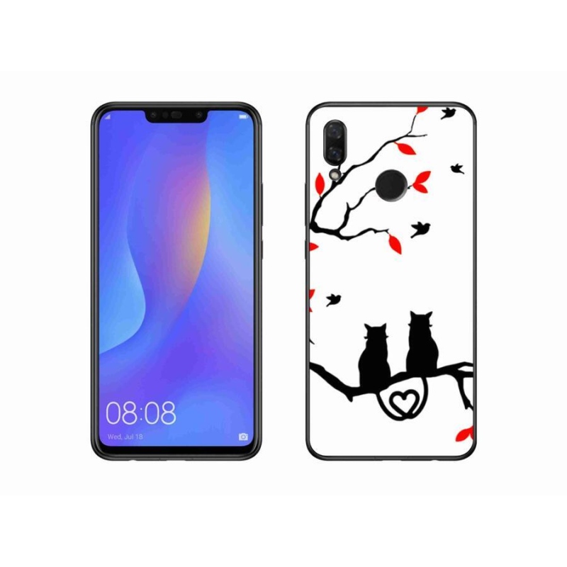 Gelový kryt mmCase na mobil Huawei Nova 3 - kočičí láska