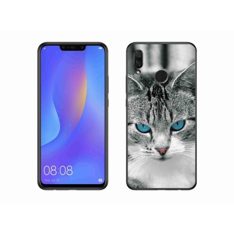 Gelový kryt mmCase na mobil Huawei Nova 3 - kočičí pohled 1