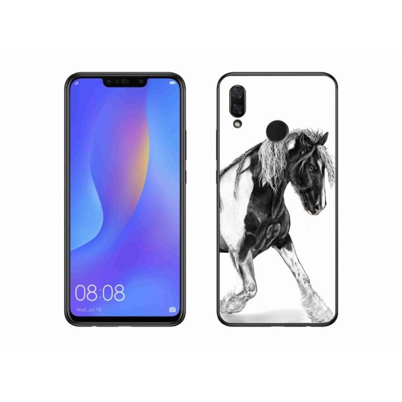 Gelový kryt mmCase na mobil Huawei Nova 3 - kůň