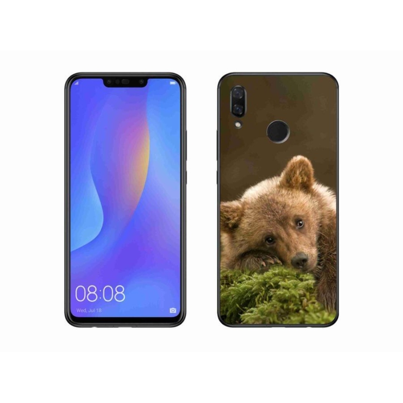 Gelový kryt mmCase na mobil Huawei Nova 3 - medvěd