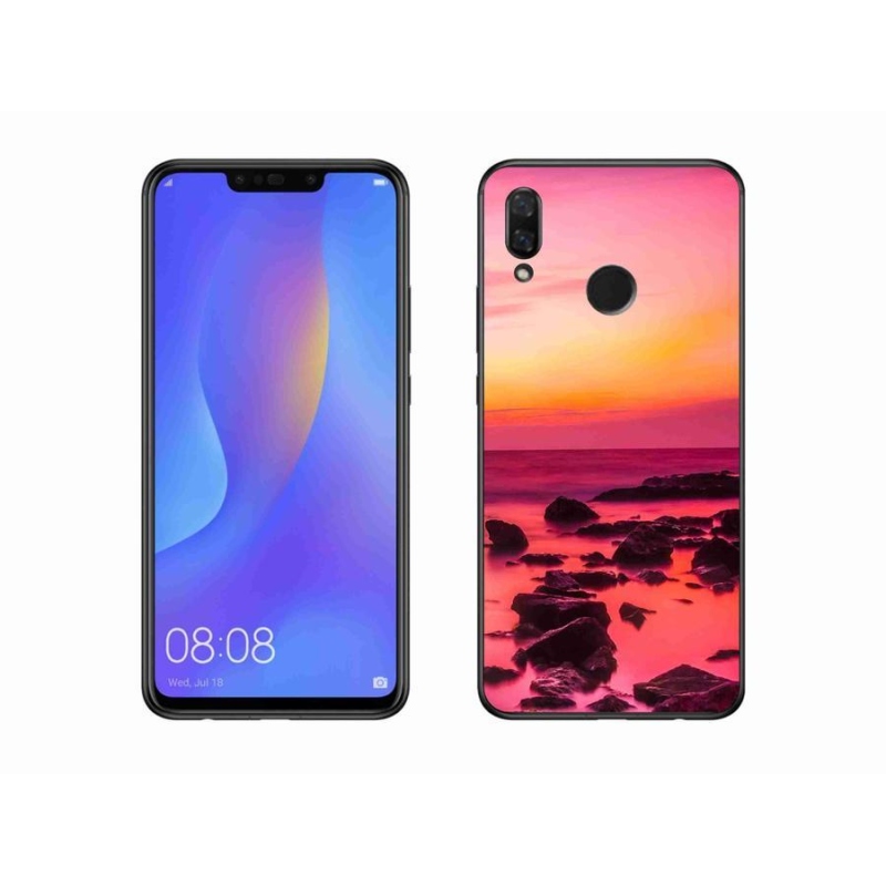Gelový kryt mmCase na mobil Huawei Nova 3 - moře a záře