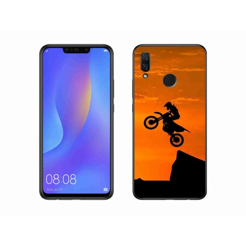 Gelový kryt mmCase na mobil Huawei Nova 3 - motocross