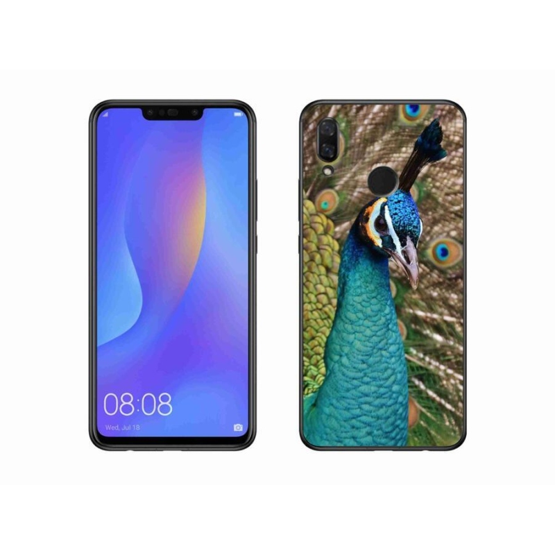 Gelový kryt mmCase na mobil Huawei Nova 3 - páv