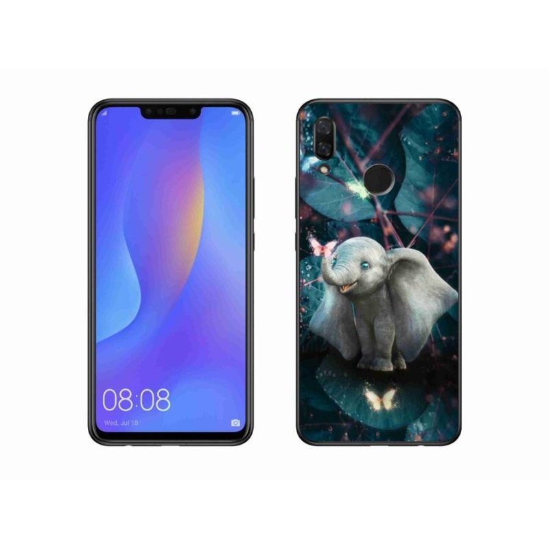 Gelový kryt mmCase na mobil Huawei Nova 3 - roztomilý slon