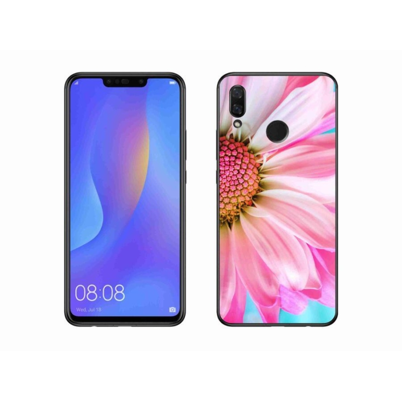 Gelový kryt mmCase na mobil Huawei Nova 3 - růžová květina