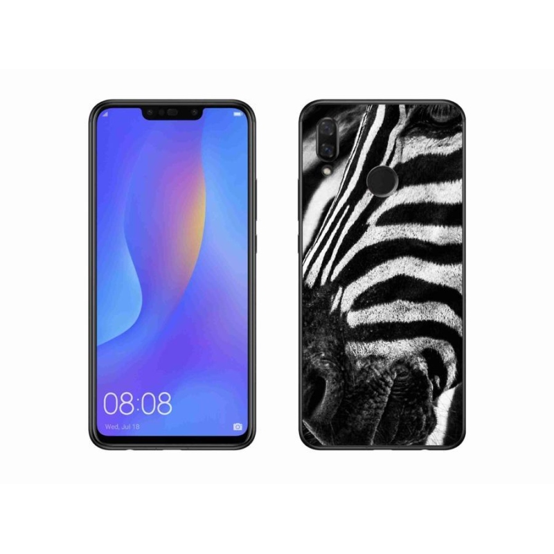Gelový kryt mmCase na mobil Huawei Nova 3 - zebra