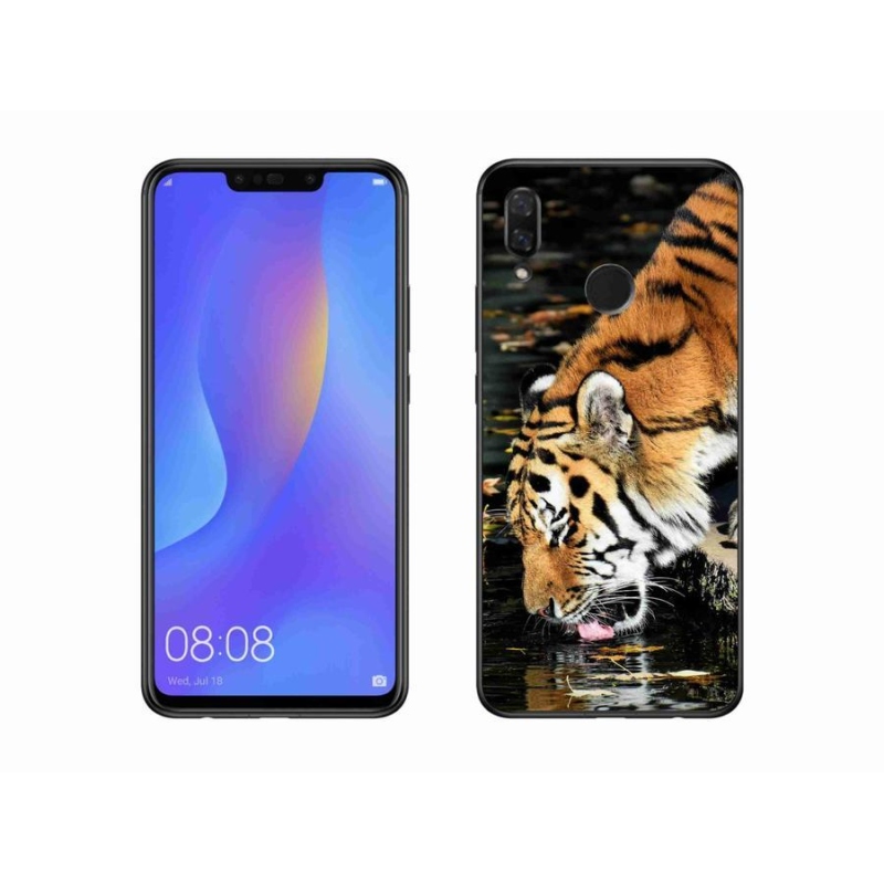 Gelový kryt mmCase na mobil Huawei Nova 3 - žíznivý tygr