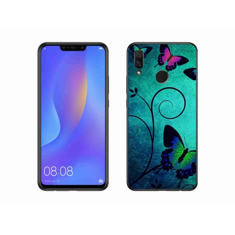 Gelový kryt mmCase na mobil Huawei Nova 3i - barevní motýli