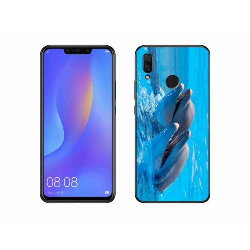 Gelový kryt mmCase na mobil Huawei Nova 3i - delfíni