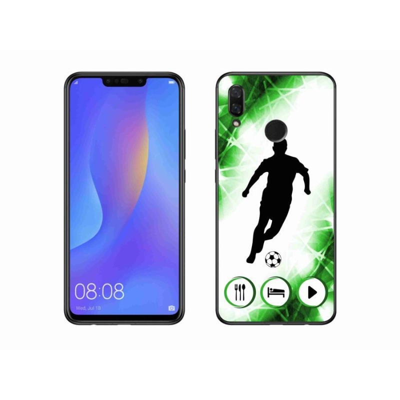 Gelový kryt mmCase na mobil Huawei Nova 3i - fotbalista