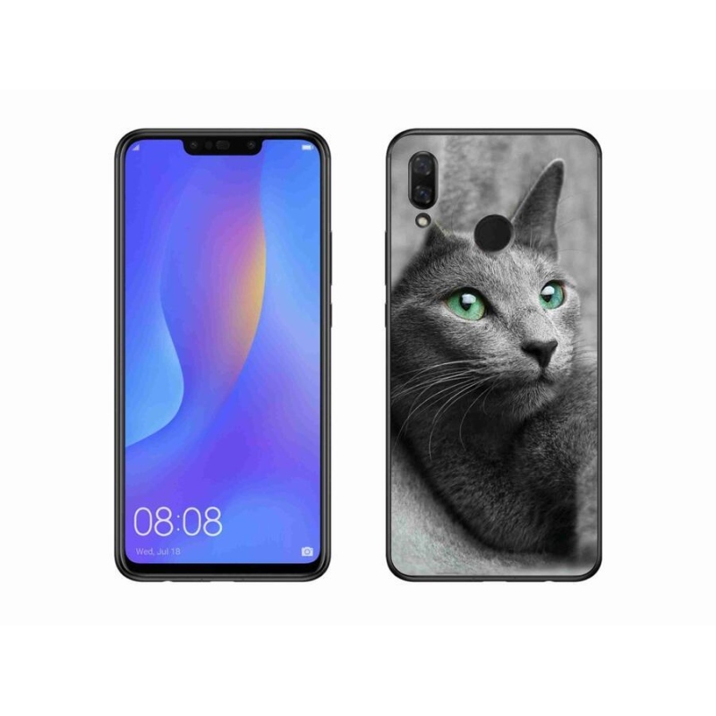 Gelový kryt mmCase na mobil Huawei Nova 3i - kočka 2