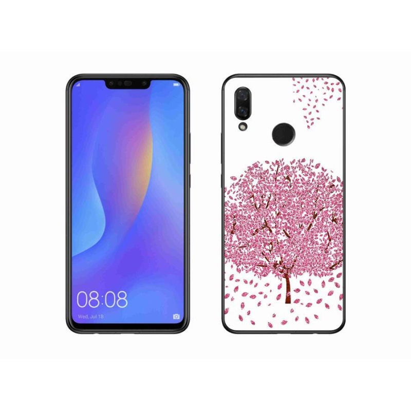Gelový kryt mmCase na mobil Huawei Nova 3i - kreslený strom s listy