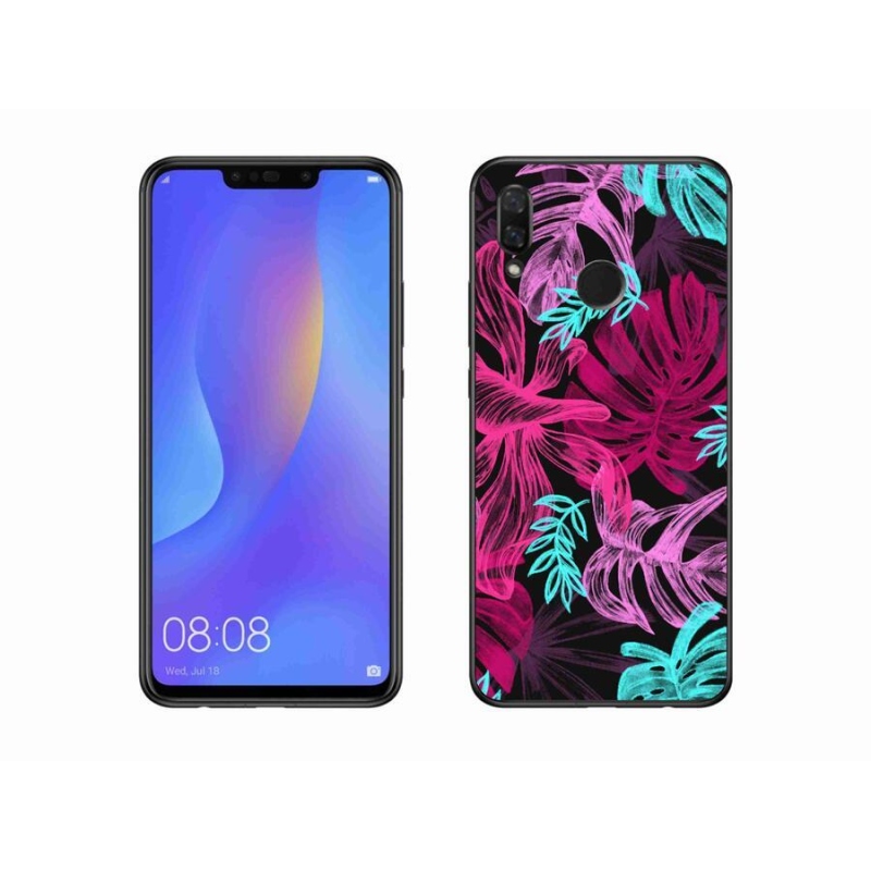 Gelový kryt mmCase na mobil Huawei Nova 3i - květiny 1