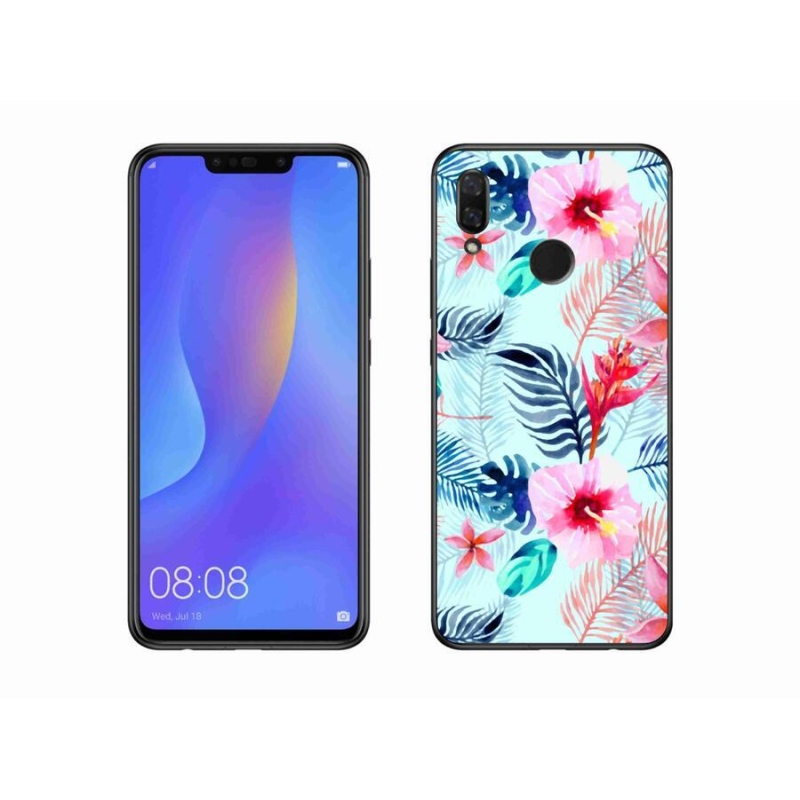 Gelový kryt mmCase na mobil Huawei Nova 3i - květiny