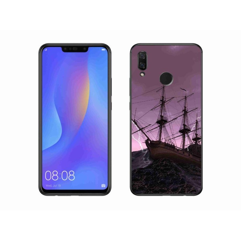 Gelový kryt mmCase na mobil Huawei Nova 3i - loď v bouři