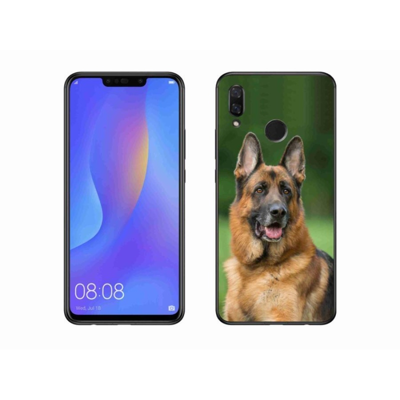 Gelový kryt mmCase na mobil Huawei Nova 3i - německý ovčák