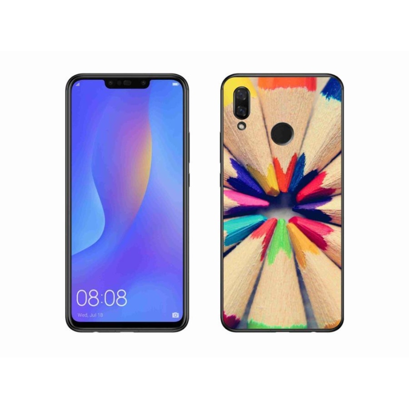 Gelový kryt mmCase na mobil Huawei Nova 3i - pastelky