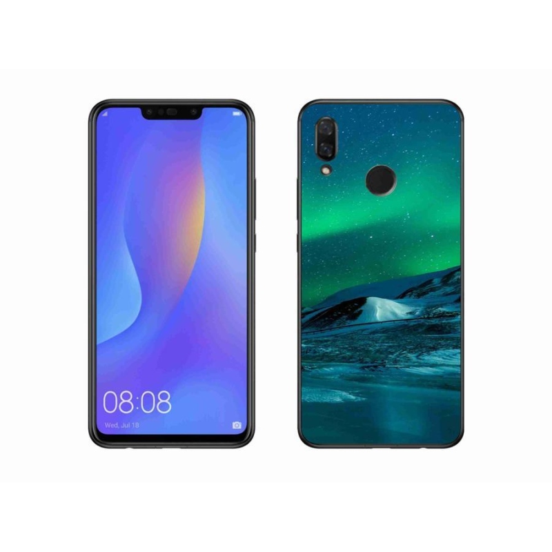 Gelový kryt mmCase na mobil Huawei Nova 3i - polární záře