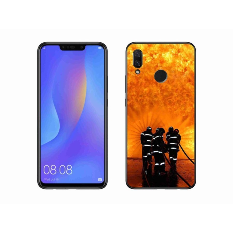 Gelový kryt mmCase na mobil Huawei Nova 3i - požár