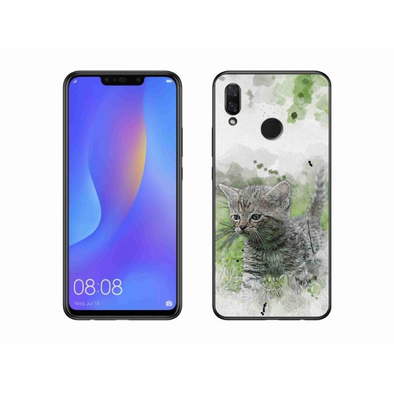 Gelový kryt mmCase na mobil Huawei Nova 3i - roztomilé kotě 1